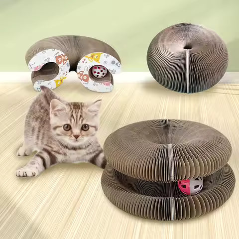 遊んでくつろげる猫用3WAY爪とぎベッド