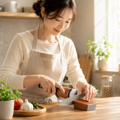 切れ味が戻る、毎日の料理がラクになる包丁研ぎ器