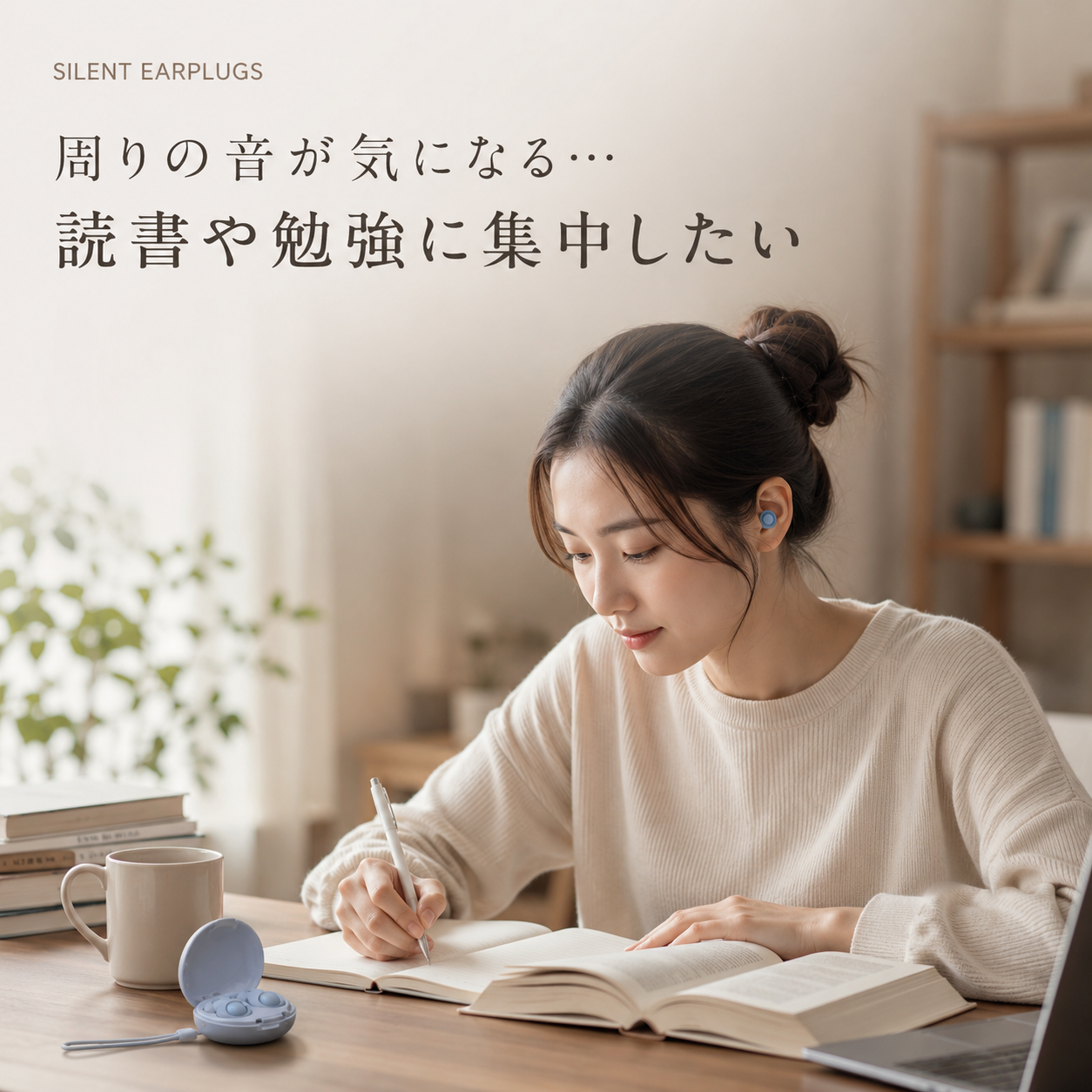 睡眠用シリコン耳栓｜やさしくフィットするノイズ軽減イヤープラグ