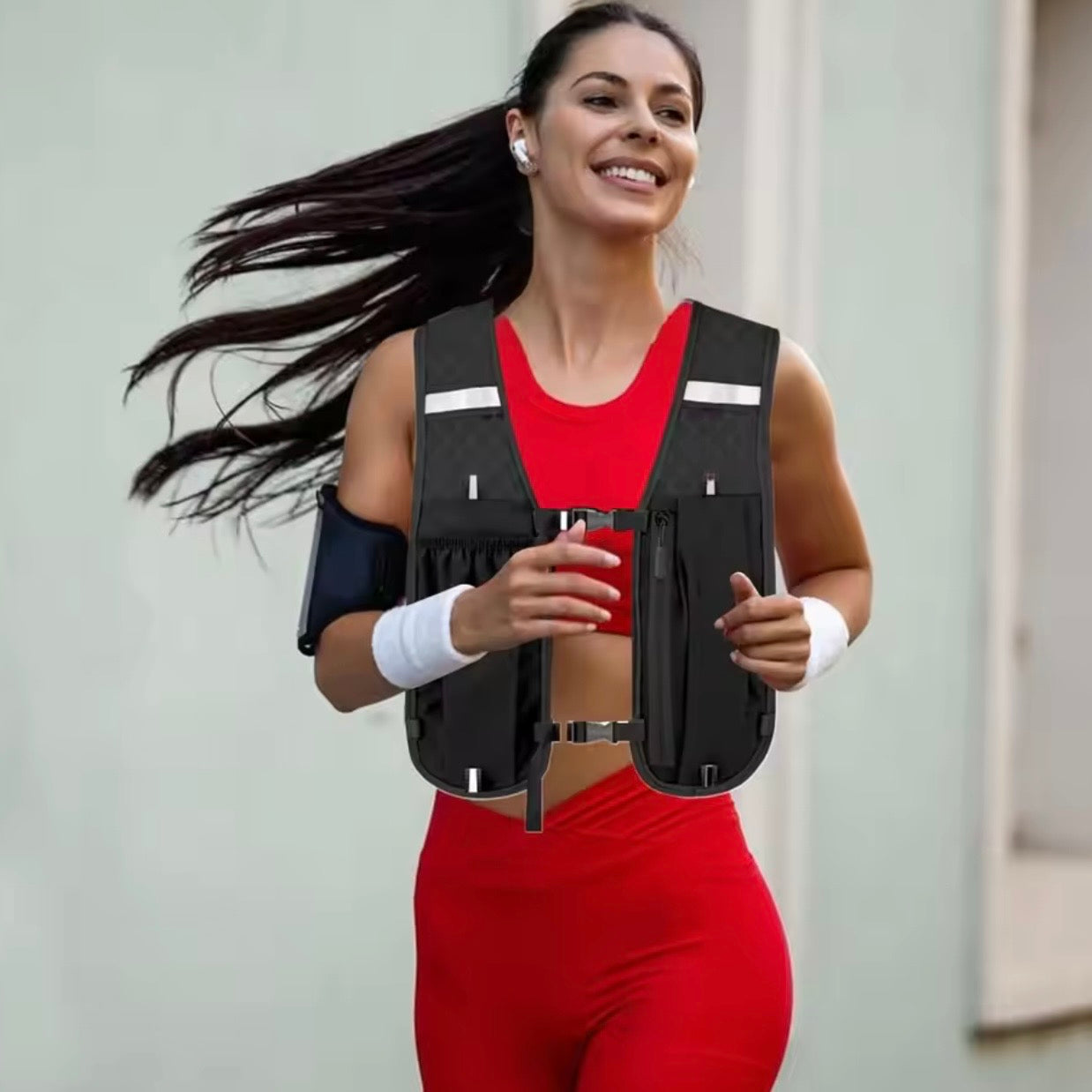 軽量ランニングベスト｜ランニングバッグ・スマホ＆ボトル収納