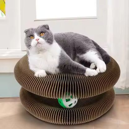遊んでくつろげる猫用3WAY爪とぎベッド