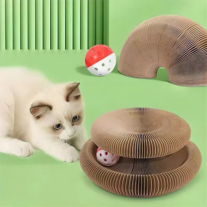 遊んでくつろげる猫用3WAY爪とぎベッド