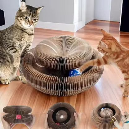 遊んでくつろげる猫用3WAY爪とぎベッド