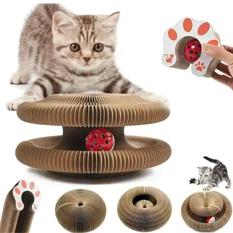 遊んでくつろげる猫用3WAY爪とぎベッド