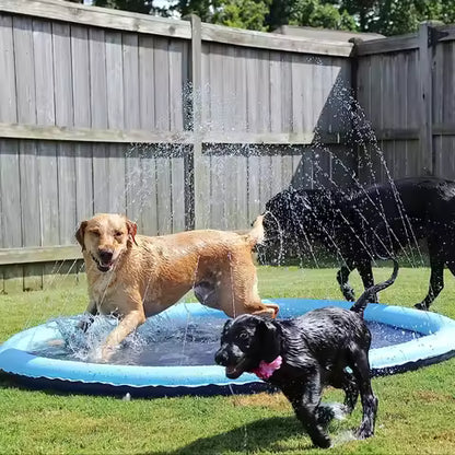 愛犬と遊べるスプリンクラープール