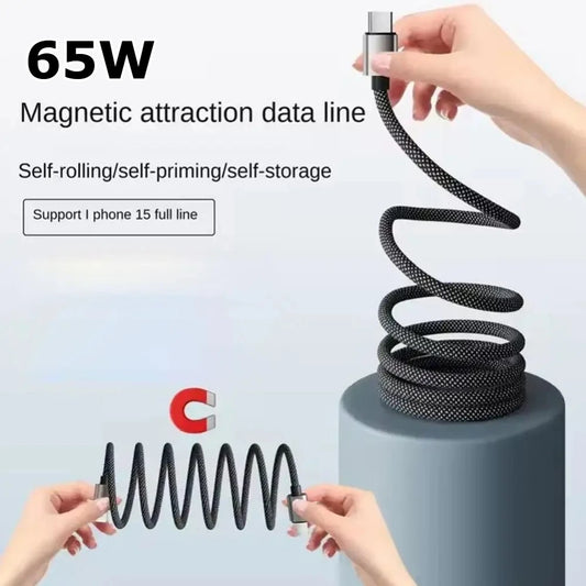 マグネット式 USB-C充電ケーブル